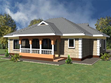 Three Bedroom Bungalow House Plans In Kenya - homeplan.cloud