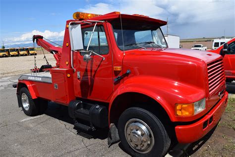 1995 4600 - Tow Truck With 46801 Miles, Red Commercial Manual 7.3l V8 ...