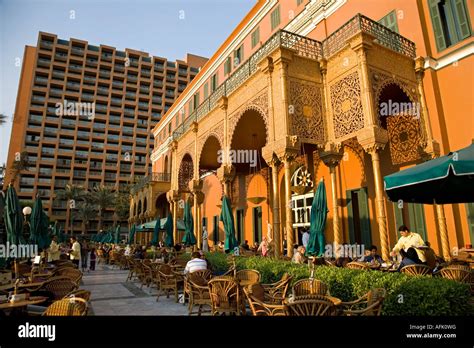 The luxurious Marriott Hotel in Cairo. Standing in the fashionable ...