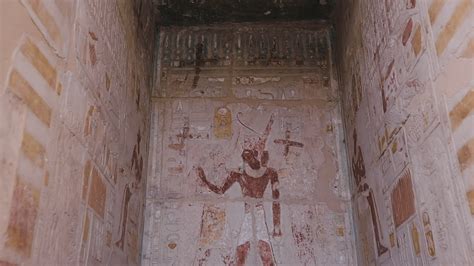 Ancient Wall Paintings In The Temple Of Hatshepsut, Egypt 23166093 Stock Video at Vecteezy