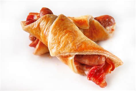 Sausage & Bacon breakfast pastry | Funkystock Picture & Image Library ...