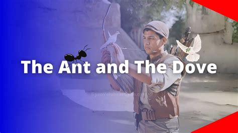 The Ant and The Dove - Write a story within 100 words using the given hints. Give a title to the ...