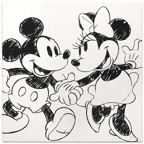 Mickey And Minnie Mouse Painting