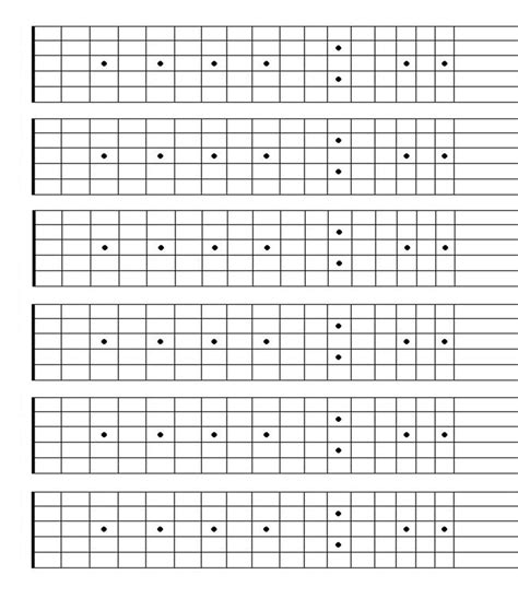 Printable Blank Guitar Neck Diagram - Printable Word Searches