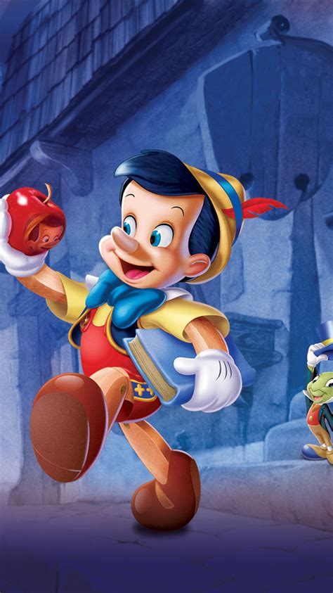 Pinocchio (1940) Phone Wallpaper | Moviemania | Pinocchio disney, Walt disney characters, Cute ...