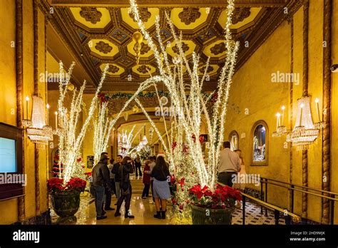 Louisiana, DEC 24 2021 - Christmas decoration in the historical ...