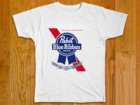 Pabst Blue Ribbon Beer Merchandise Tshirt - donefashion.com