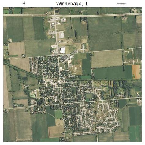 Aerial Photography Map of Winnebago, IL Illinois