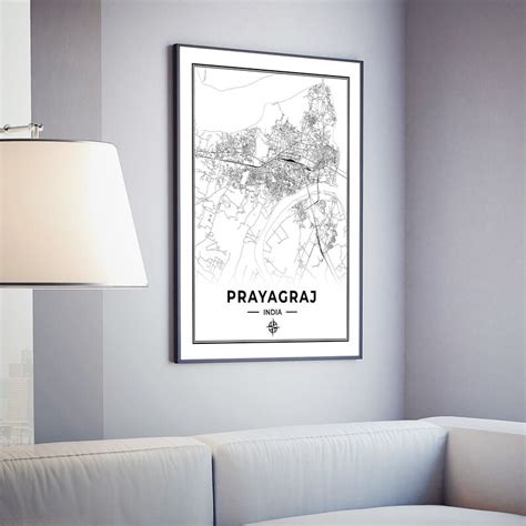 Prayagraj Map Print Map of Prayagraj, India Digital Download - Etsy