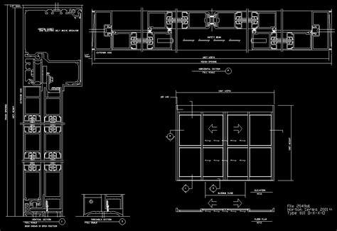 An automatic sliding door detailed drawing is given in this cad file ...