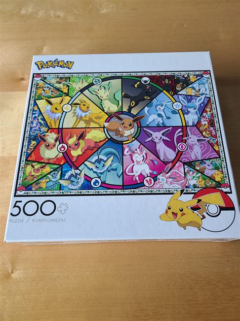 [500pcs Puzzle] 직소 퍼즐 포켓몬 이브이 스테인드 그라스 500피스 완성! :: 하이드의 방구석 법칙
