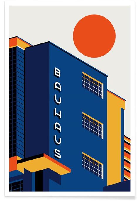 Bauhaus Building Poster | JUNIQE