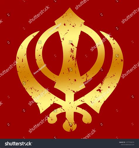 Khanda Sikh Symbol Stock Illustration 1277765674 | Shutterstock