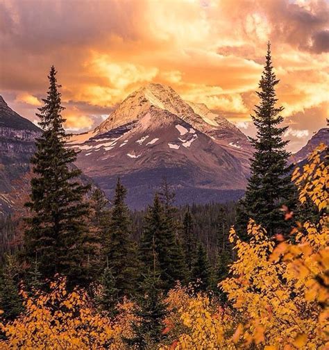 Peak in the fall | Nature photography, Beautiful photography nature, Glacier national park montana