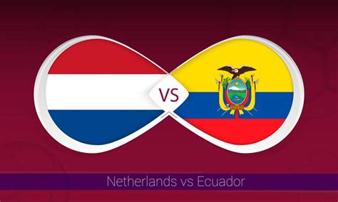 Netherlands vs Ecuador in Football Competition, Group A. Versus icon on ...