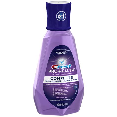 Crest Pro-Health Complete Anticavity Fluoride Rinse Clean Mint - 500 ML ...