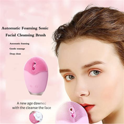 Electric Automatic Foaming Soni Facial Cleansing Brush Facial Body ...