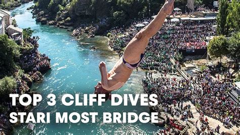 Top 3 Cliff Dives Off The Stari Most Bridge | Red Bull Cliff Diving ...