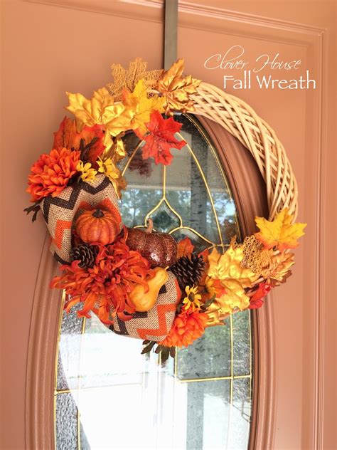 Clover House: Easy Fall Wreath