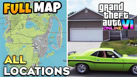 GTA 6 ONLINE VICE CITY Full Map & All Locations - YouTube