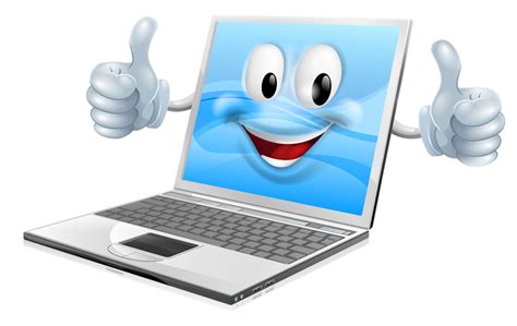 A Computer With A Happy Face - ClipArt Best