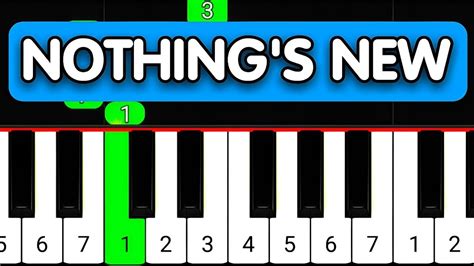 NOTHING'S NEW - RIO ROMEO - EASY Beginner Piano Tutorial - YouTube