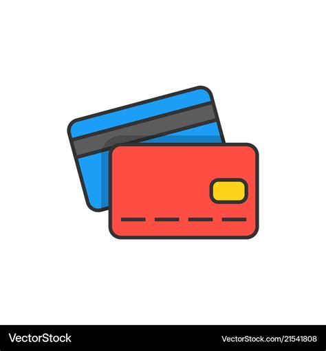 Credit card icon Royalty Free Vector Image - VectorStock