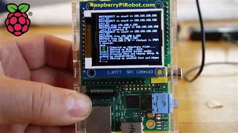 1.8 tft lcd display raspberry pi expansion board - YouTube