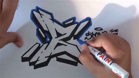 How to draw GRAFFITI letter ( B ) ( ADVANCED ) - YouTube