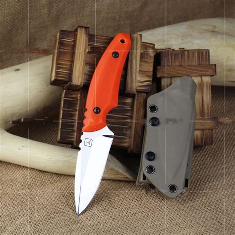 Tactical straight knife EDC camping survival fixed blade Knives blade ...