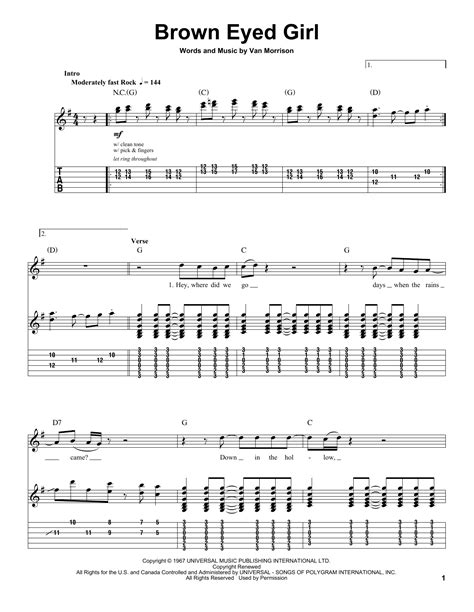 Brown Eyed Girl by Van Morrison - Guitar Tab Play-Along - Guitar Instructor