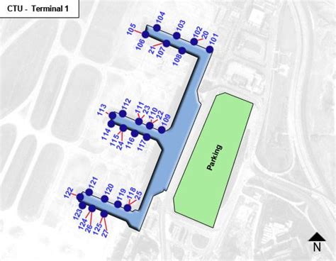 Chengdu Shuangliu International Airport CTU Terminal 1 Map