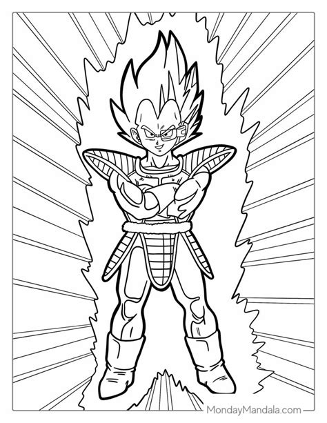 Vegeta Super Saiyan 4 Coloring Pages