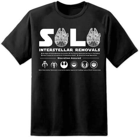 Mens Han Solo Funny Star Wars T Shirt (S 3XL) Vintage Retro Rogue One ...