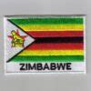 Zimbabwe embroidered patches - country flag Zimbabwe patches / iron on badges