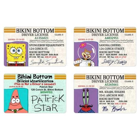 SpongeBob SquarePants ID Cards | Svampbob, Printer