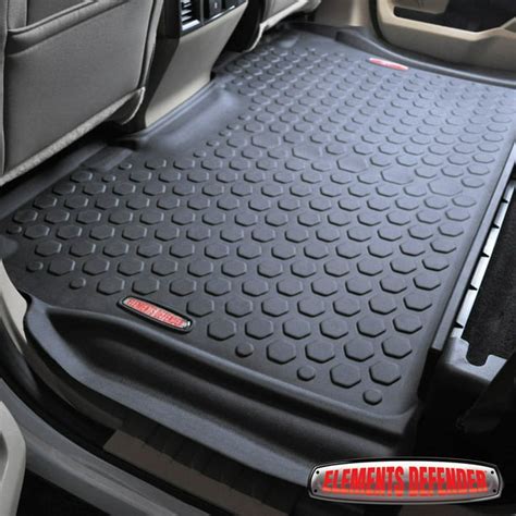 2015 - 2017 Ford F-150 Floor Mats (FRONT & REAR LINERS - 100% WEATHER RESISTANT) Fits Crew Cab ...