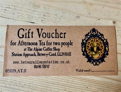 Gift Voucher Afternoon Tea for Two – Alpine Coffee Shop