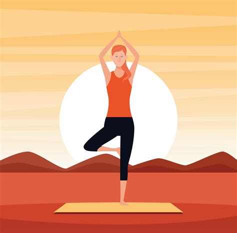 woman in yoga poses 657350 Vector Art at Vecteezy