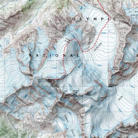 Mt. Olympus Mountaineer’s Map – Framed prints – Paper Cairns