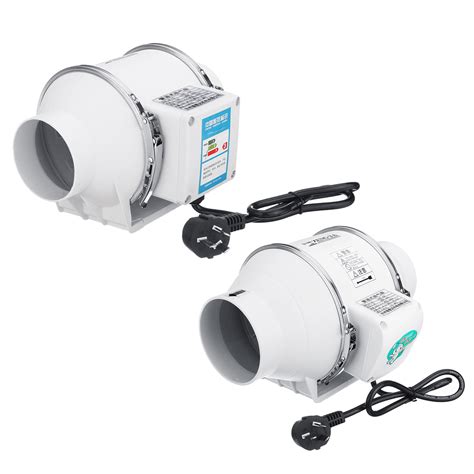 3/4inch Inline Duct Hydroponic Air Blower Fan Booster Ventilation System Low Noise Fan | Alexnld.com