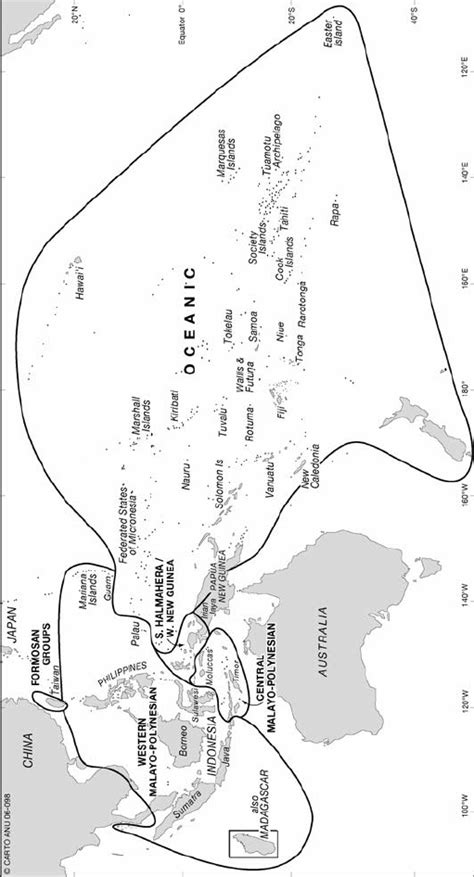 An Austronesian family tree (after Blust 1995b). | Download Scientific Diagram