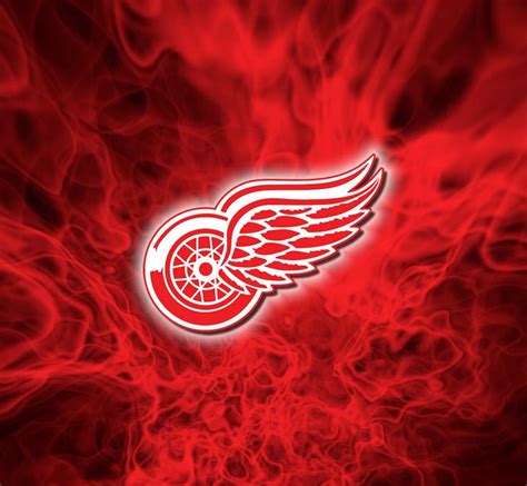 Wings on fire | Red wing logo, Detroit red wings, Red wings