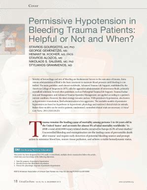 Fillable Online aacn Permissive Hypotension in Bleeding Trauma Patients ...