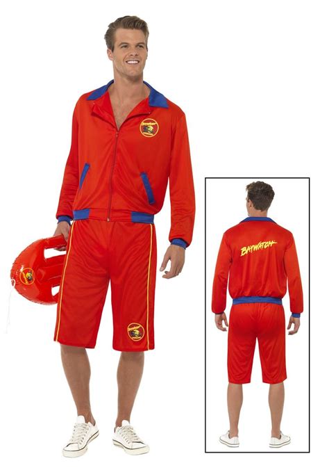 Men's Baywatch Beach Lifeguard Costume | Lifeguard costume, Lifeguard ...