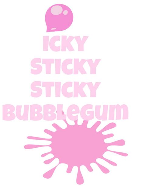 Icky Sticky Bubblegum Vector Image Instant Download SVG, PNG, EPS, Dxf - Etsy