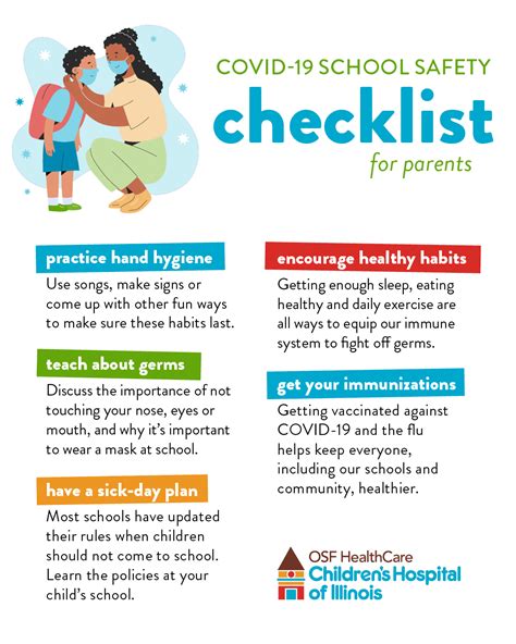 C19 School Safety Checklist 1-22_FIN | OSF HealthCare Blog