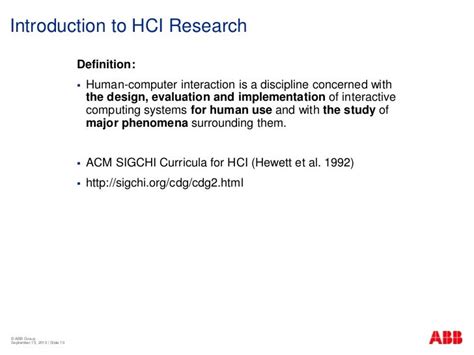 HCI research methods by Sanjay Tripathi, ABB