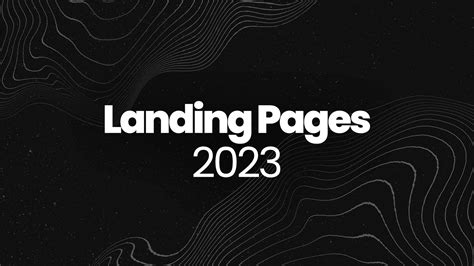 Landing Pages - 2023 on Behance