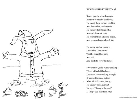 Shel Silverstein - Runny's Cherry Mristmas (2329×1683) | Shel ...